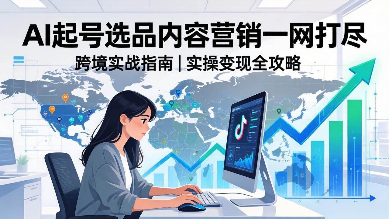 图片[1]|2026 TikTok 跨境AI实操：从零基础到变现全流程，AI起号选品内容营销一网打尽|52搬砖-我爱搬砖网