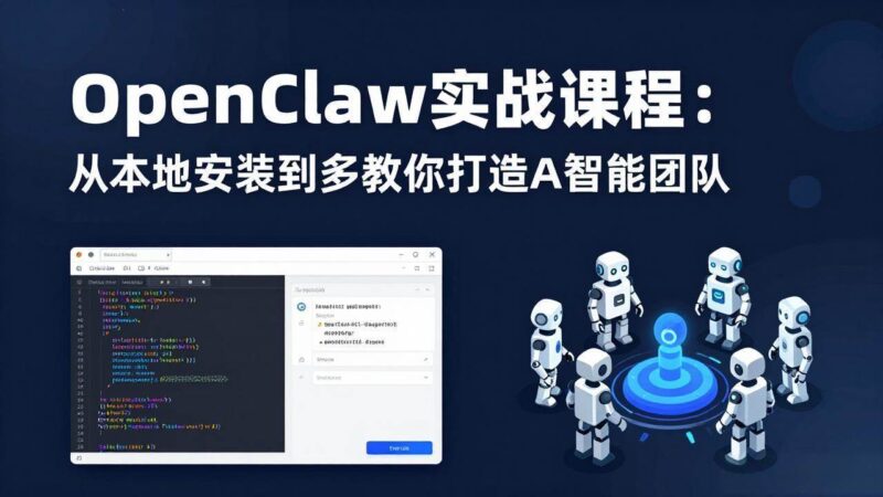 OpenClaw实战课程:从本地安装到多Agent协同,手把手教你打造AI智能团队|52搬砖-我爱搬砖网