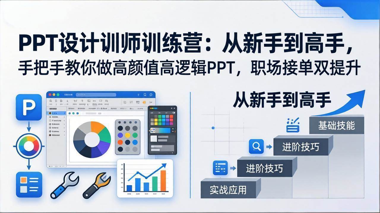 图片[1]|PPT设计训师训练营：从新手到高手，手把手教你做高颜值高逻辑PPT，职场接单双提升|52搬砖-我爱搬砖网