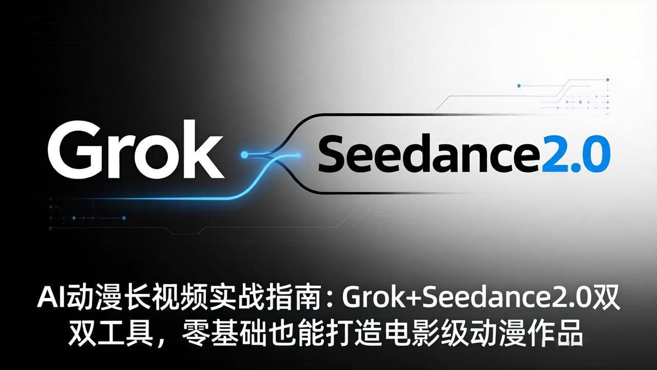 图片[1]|AI动漫长视频实战指南：Grok+Seedance2.0双工具，零基础也能打造电影级动漫作品|52搬砖-我爱搬砖网