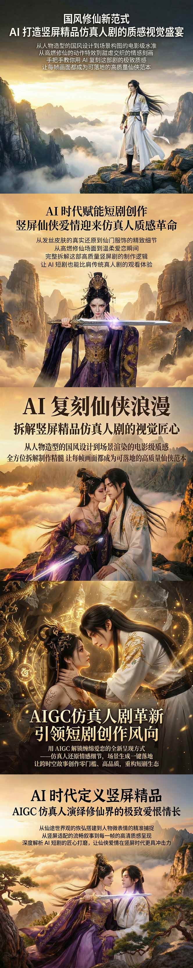 图片[2]|AIGC 仿真人短剧创作革新，解锁仙侠爱恋全新呈现，一键出高质场景，零门槛打造爆款剧集|52搬砖-我爱搬砖网