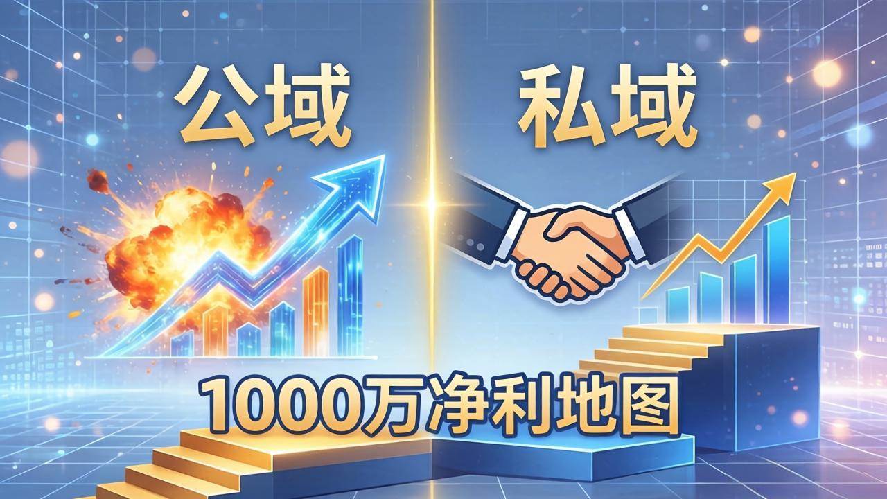 图片[1]|公域玩命出爆款，私域悄悄做成交：这套AI内训课，2026给你打通1000万净利的地图|52搬砖-我爱搬砖网