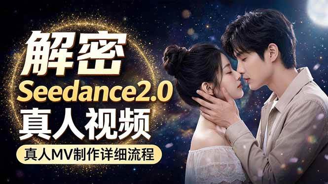 Seedance 2.0电影级真人 MV全流程拆解：提示词、运镜、粒子特效，手把手实操|52搬砖-我爱搬砖网