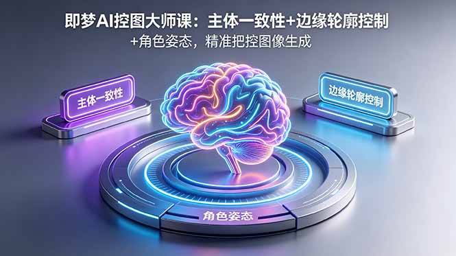 即梦AI控图大师课:主体一致性+边缘轮廓控制+角色姿态,精准把控图像生成|52搬砖-我爱搬砖网