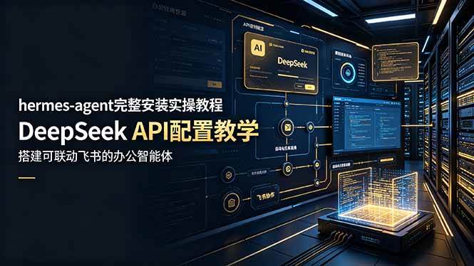 hermes-agent完整安装实操教程，DeepSeek API配置教学，搭建可联动飞书的办公智能体|52搬砖-我爱搬砖网