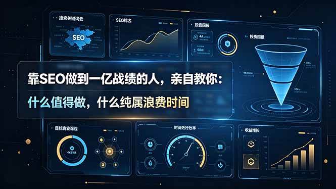 靠SEO做到一亿战绩的人，亲自教你：什么值得做，什么纯属浪费时间【原创双语字幕】|52搬砖-我爱搬砖网