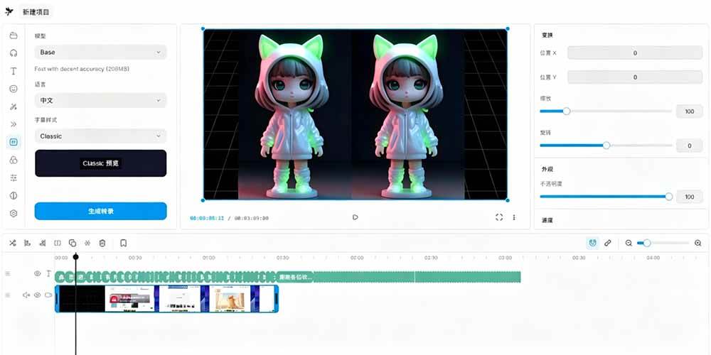 图片[5]|开源“剪映CapCut”替代品，居然支持一键生成视频字幕？还可在线AI剪辑视频，这也太爽了吧 Cutia|52搬砖-我爱搬砖网