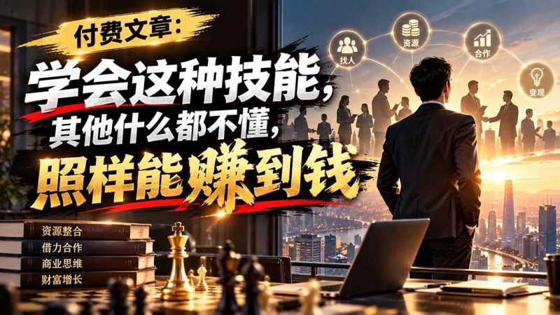 付费文章:学会这种技能,其他什么都不懂,照样能賺到钱|52搬砖-我爱搬砖网