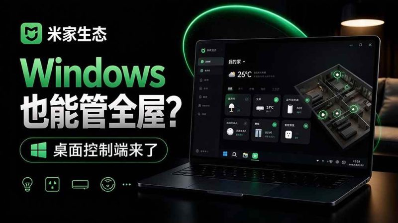 Windows电脑也能管全屋？这下真省心，米家生态桌面控制端来了，Github最新开源，MiHome-Windows|52搬砖-我爱搬砖网